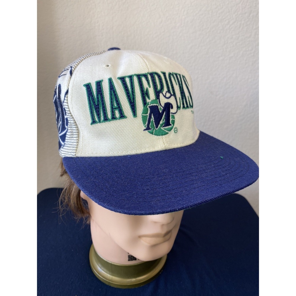 Vintage 1990's NBA Dallas Mavericks Sports Specialties‎ Shadow Snapback Hat Rare